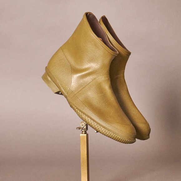 1960s America’s Paracord Army Green Galoshes Rain Boots - Picture 1 of 11